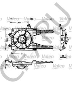 46427347 Вентилятор, охлаждение двигателя LANCIA в городе Воронеж