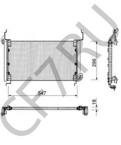46547673 Конденсатор, кондиционер LANCIA в городе Воронеж