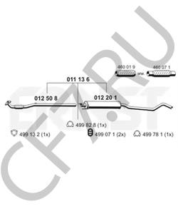 13204582 Средний глушитель выхлопных газов GENERAL MOTORS в городе Воронеж