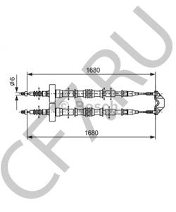 24 425 112 Трос, стояночная тормозная система HOLDEN в городе Воронеж