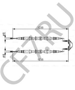 9225541 Трос, стояночная тормозная система HOLDEN в городе Воронеж