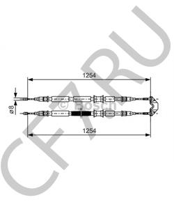 24 436 451 Трос, стояночная тормозная система HOLDEN в городе Воронеж