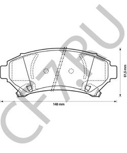 18024962 Комплект тормозных колодок, дисковый тормоз OLDSMOBILE в городе Воронеж