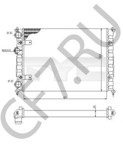 6K0121253J Радиатор, охлаждение двигателя VW/SEAT в городе Воронеж