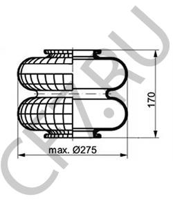 001192203 Кожух пневматической рессоры DAF в городе Воронеж