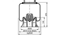 MERITOR Кожух пневматической рессоры