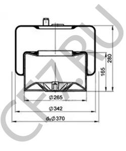 942 320 68 21 Кожух пневматической рессоры MERCEDES-BENZ в городе Воронеж