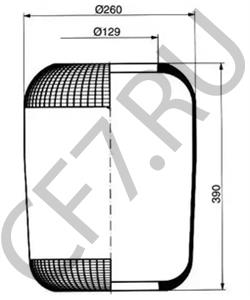 657 327 00 01 Кожух пневматической рессоры MERCEDES-BENZ в городе Воронеж