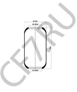 613 327 01 01 Кожух пневматической рессоры MERCEDES-BENZ в городе Воронеж