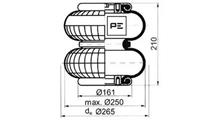 MERITOR Кожух пневматической рессоры