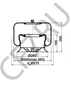 972 320 48 21 Кожух пневматической рессоры MERCEDES-BENZ в городе Воронеж