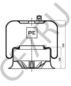 974 320 04 17 Кожух пневматической рессоры MERCEDES-BENZ в городе Воронеж