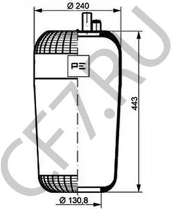 942 328 01 01 Кожух пневматической рессоры MERCEDES-BENZ в городе Воронеж