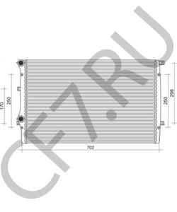 1K0121251AT Радиатор, охлаждение двигателя VW/SEAT в городе Воронеж