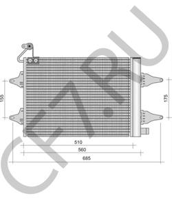 6Q0820411K Конденсатор, кондиционер VW/SEAT в городе Воронеж