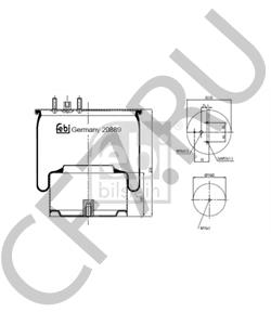 99 984 Кожух пневматической рессоры DAF в городе Воронеж