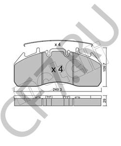 MDP5101 Комплект тормозных колодок, дисковый тормоз ROCKWELL в городе Воронеж