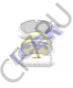 D1060-3WU0A Комплект тормозных колодок, дисковый тормоз INFINITI (Dongfeng) в городе Воронеж