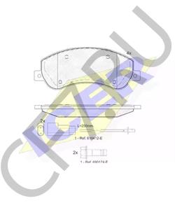 S6DM-3501110 Комплект тормозных колодок, дисковый тормоз BYD в городе Воронеж