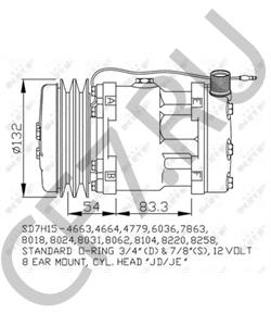 84018087 Компрессор, кондиционер FORD NEW HOLLAND в городе Воронеж