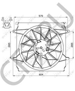 52079786AA Вентилятор, охлаждение двигателя JEEP в городе Воронеж