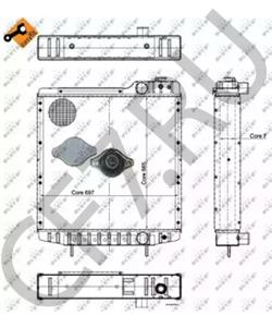A190663 Радиатор, охлаждение двигателя CASE IH в городе Воронеж