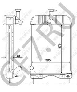 1680547M92 Радиатор, охлаждение двигателя MASSEY FERGUSON в городе Воронеж
