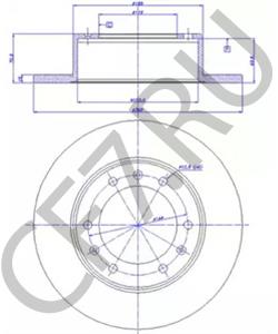 B1025 Тормозной диск BREMACH в городе Воронеж