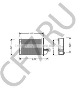 GEF10070 Теплообменник, отопление салона AUSTIN в городе Воронеж