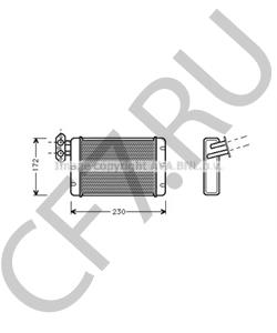 LHT5106 Теплообменник, отопление салона AUSTIN в городе Воронеж