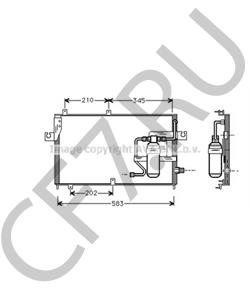 8845087106000 Конденсатор, кондиционер DAIHATSU в городе Воронеж