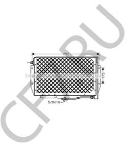 0300130 Конденсатор, кондиционер DAF в городе Воронеж