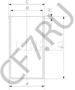 51 01201 0244 Гильза цилиндра MAN в городе Воронеж