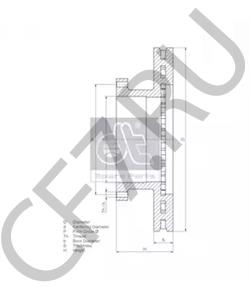 MBR5040 Тормозной диск MERITOR в городе Воронеж