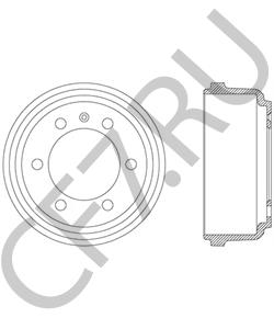 500300058 Тормозной барабан IVECO в городе Воронеж