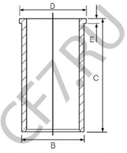 D7NN6055A Гильза цилиндра Ford в городе Воронеж
