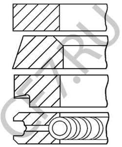 2838210056 Комплект поршневых колец LOMBARDINI в городе Воронеж