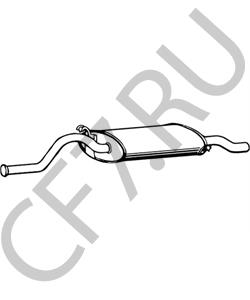 11181200010 Глушитель выхлопных газов конечный LADA в городе Воронеж