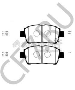 SP 656 PR Комплект тормозных колодок, дисковый тормоз ROVER/TRIUMPH/AUSTIN в городе Воронеж