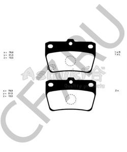 SP 309 PR Комплект тормозных колодок, дисковый тормоз ROVER/TRIUMPH/AUSTIN в городе Воронеж