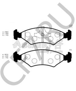 YS612K021CA Комплект тормозных колодок, дисковый тормоз AUTO UNION в городе Воронеж