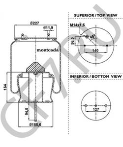 MLF7143 Кожух пневматической рессоры ROCKWELL в городе Воронеж