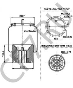 MLF7075 Кожух пневматической рессоры ROCKWELL в городе Воронеж