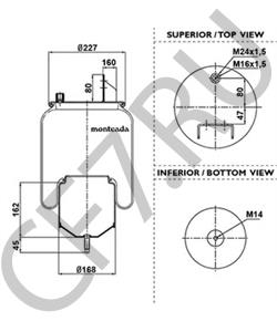 1R10705 Кожух пневматической рессоры ROCKWELL в городе Воронеж