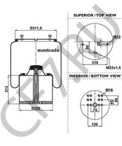 MLF7043 Кожух пневматической рессоры ROCKWELL в городе Воронеж