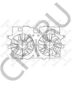 YF1015025K Вентилятор, охлаждение двигателя MERCURY в городе Воронеж