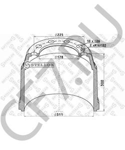 A2565200 Тормозной барабан FRUEHAUF в городе Воронеж