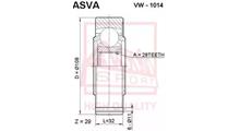 VW/SEAT Шарнирный комплект, приводной вал