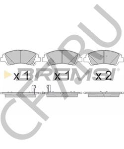 58101-B9A30 Комплект тормозных колодок, дисковый тормоз MAXION в городе Воронеж