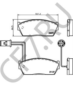 GBP90293 Комплект тормозных колодок, дисковый тормоз ROVER в городе Воронеж